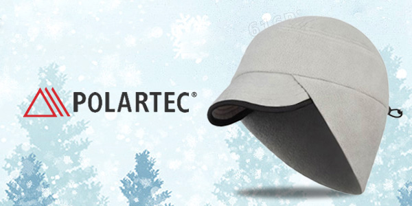 A Polartec hat designed for warmth and comfort, featuring fleece lining and moisture-wicking properties