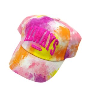 Colorful Tiedyed Corduroy Girl Cap